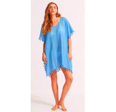 Cotton Kaftan Azure