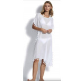 Midi Amnesia Kaftan White