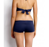 Roll Top Bikini Boyleg -Navy 