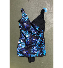 Shelf Bra Blossom 1 Piece Plus Size Chlorine Resistant Swimsuit